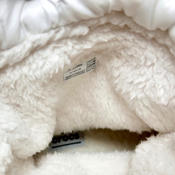 WHITE CROCS UNISEX NEO PUFF SNOW WINTER RAIN BOOTS MENS SZ 10 / WOMENS 12 - Picture 5 of 8